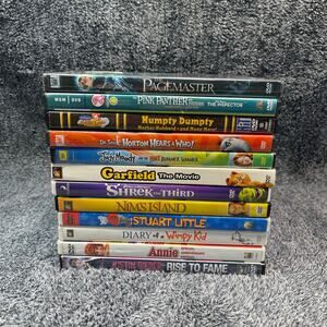 Lot of Kids Movies + Sealed The Pagemaster DVD Rare